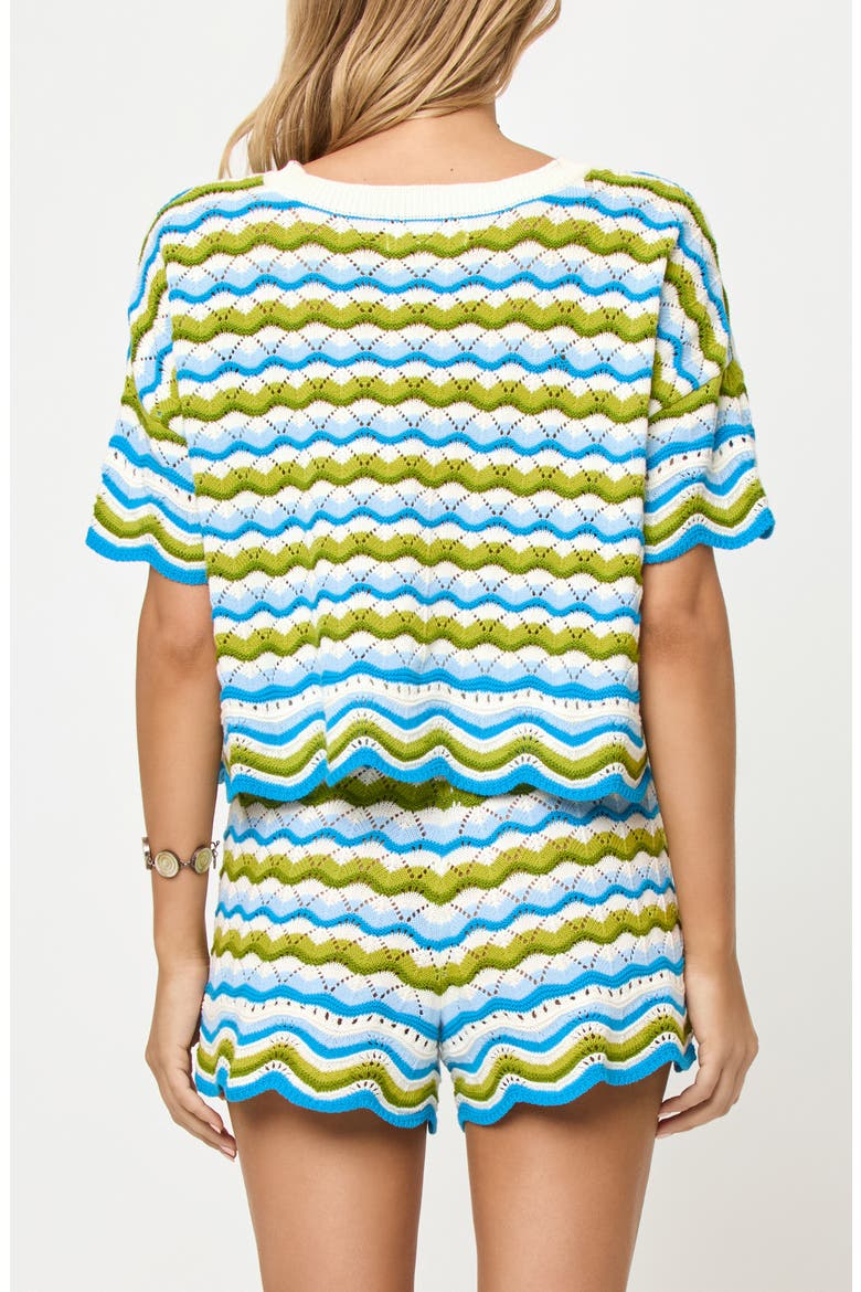 Sun Chaser Stripe Top, Alternate, color, ISLAND BREEZE