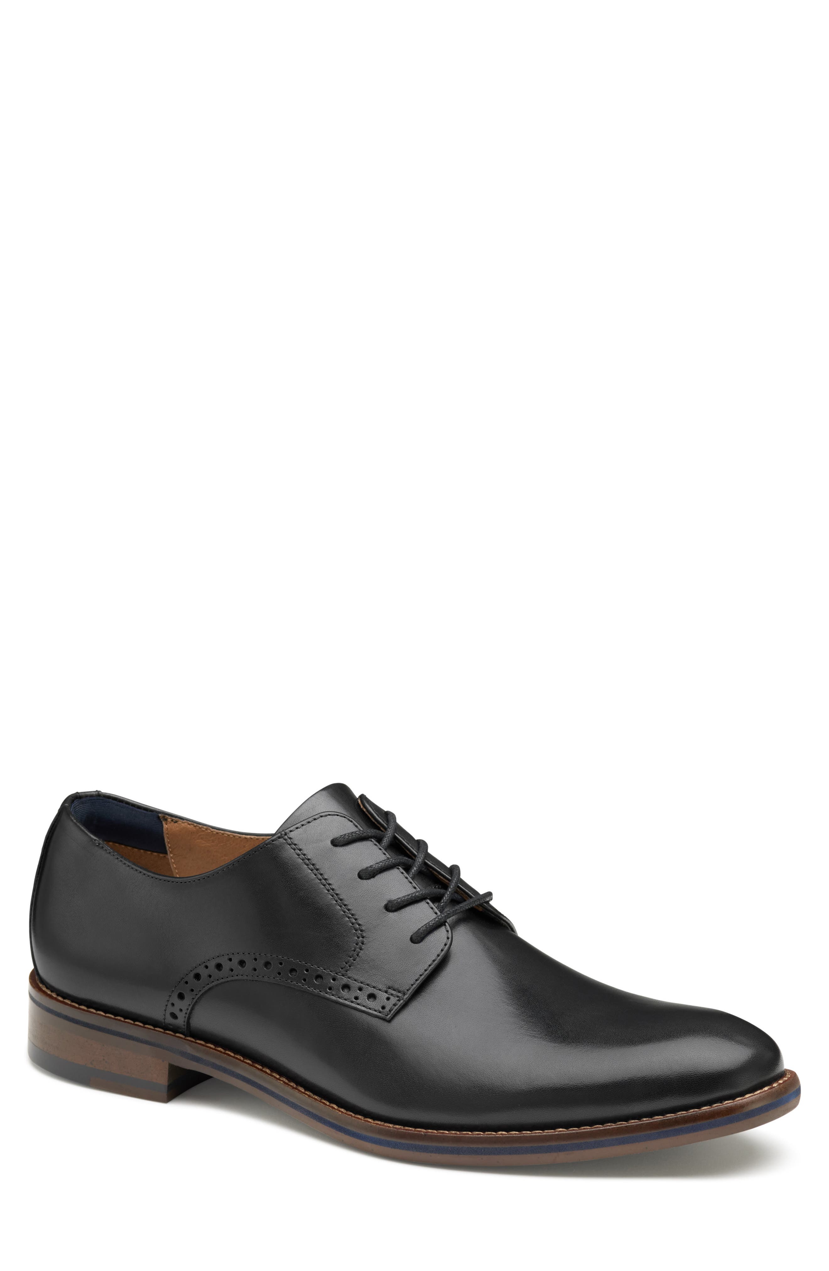 Johnston 
Murphy Conard 2.0 Plain Toe Oxford, Main, color, Black Full Grain