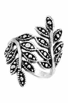 SAMUEL B. Sterling Silver Leaf Design Ring
