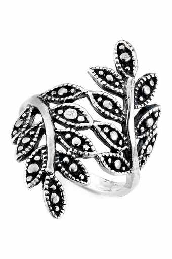 SAMUEL B. Sterling Silver Leaf Design Ring