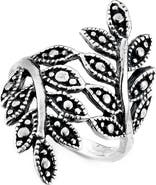 SAMUEL B. Sterling Silver Leaf Design Ring