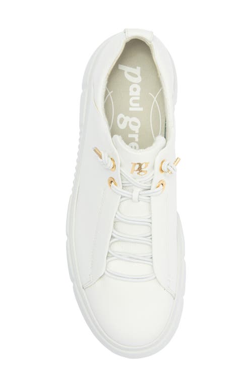 Paul Green Abbey Sneaker In White Leather