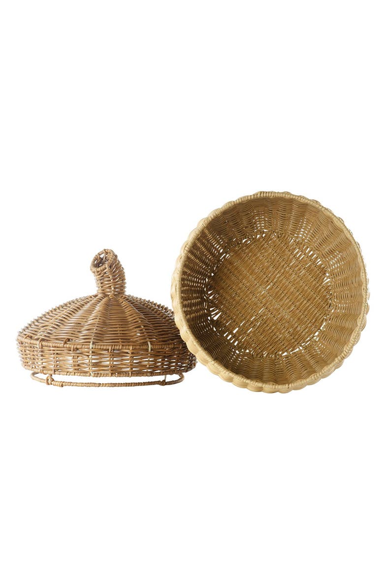Acorn Washable Wicker Floor Basket, Alternate, color, Brown