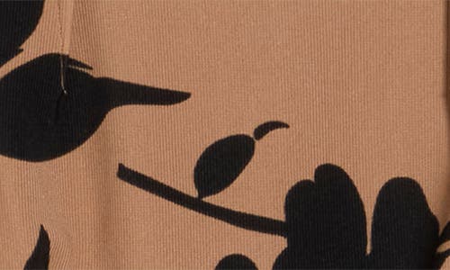 Connected Apparel Belted Sheath Dress In Brown