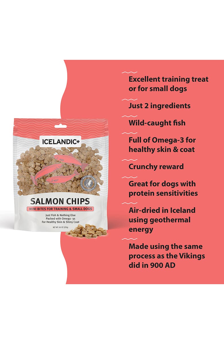 ICELANDIC+ Salmon 9Oz Dog Treats, For Training & Small Dogs, Alternate, color, Multicolored