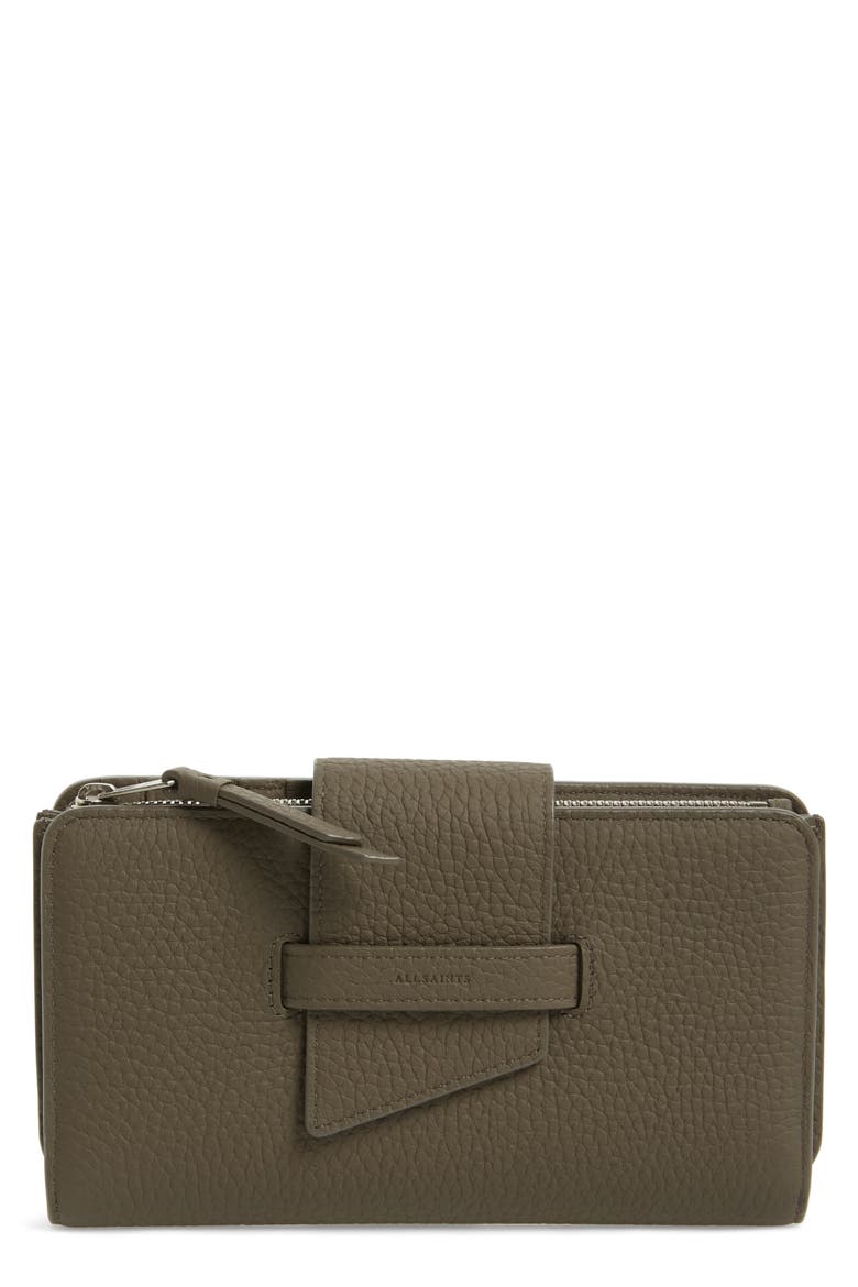 Ray Leather Wallet, Main, color, MINK GREY