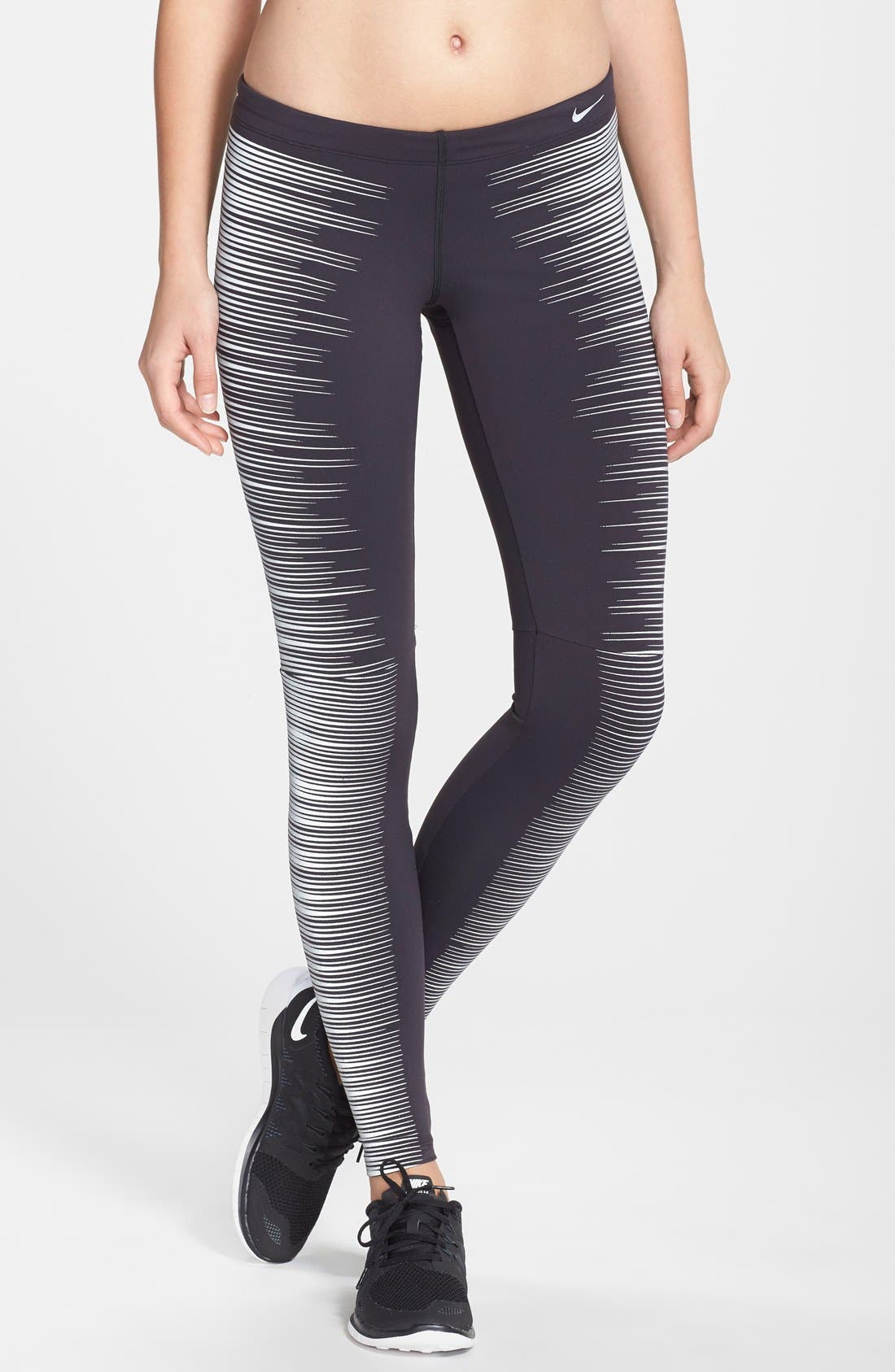 nike flash reflective running tights leggings