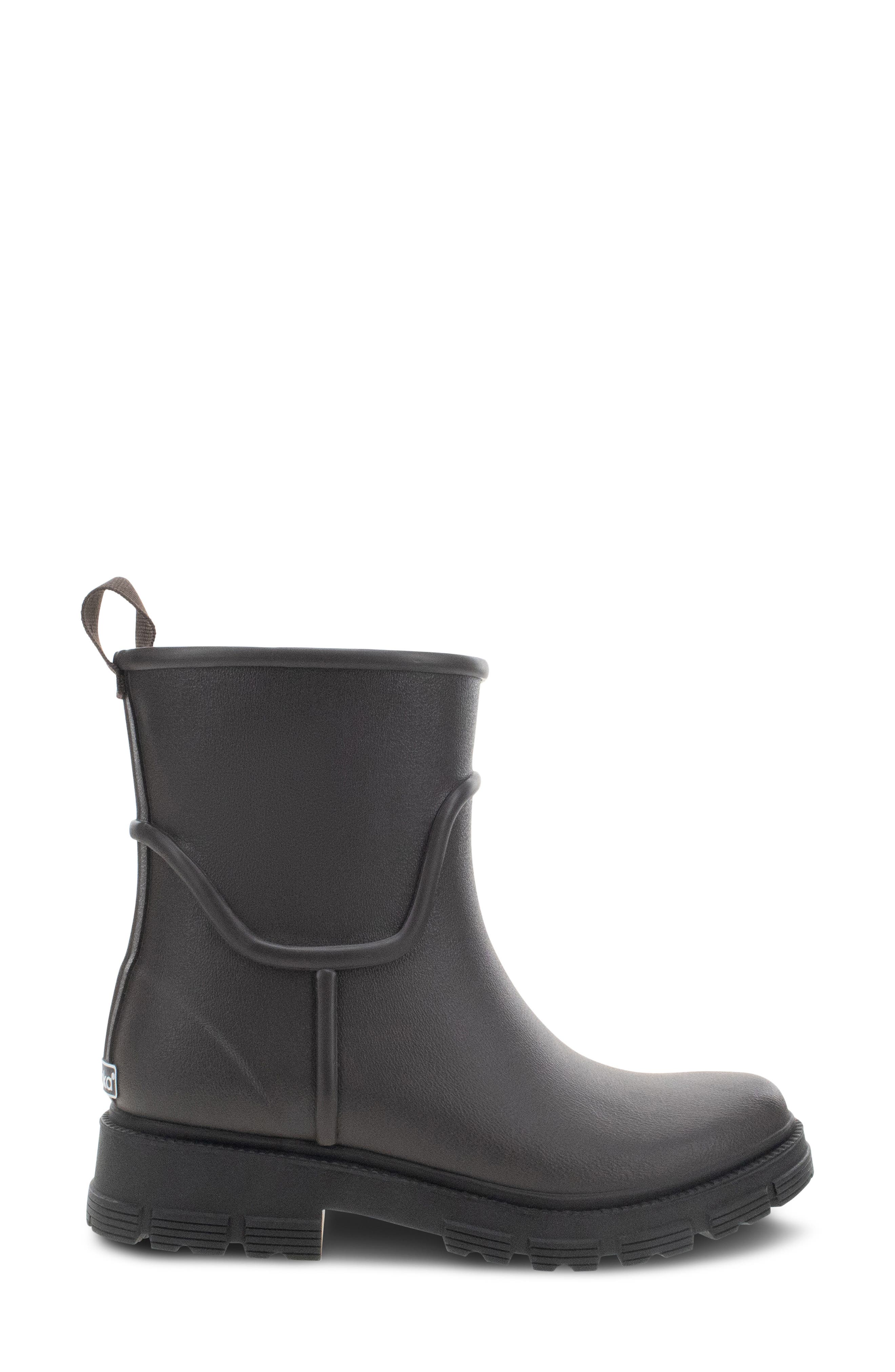 Asher Storm Lug Ankle Rain Boot, Alternate, color, BROWN