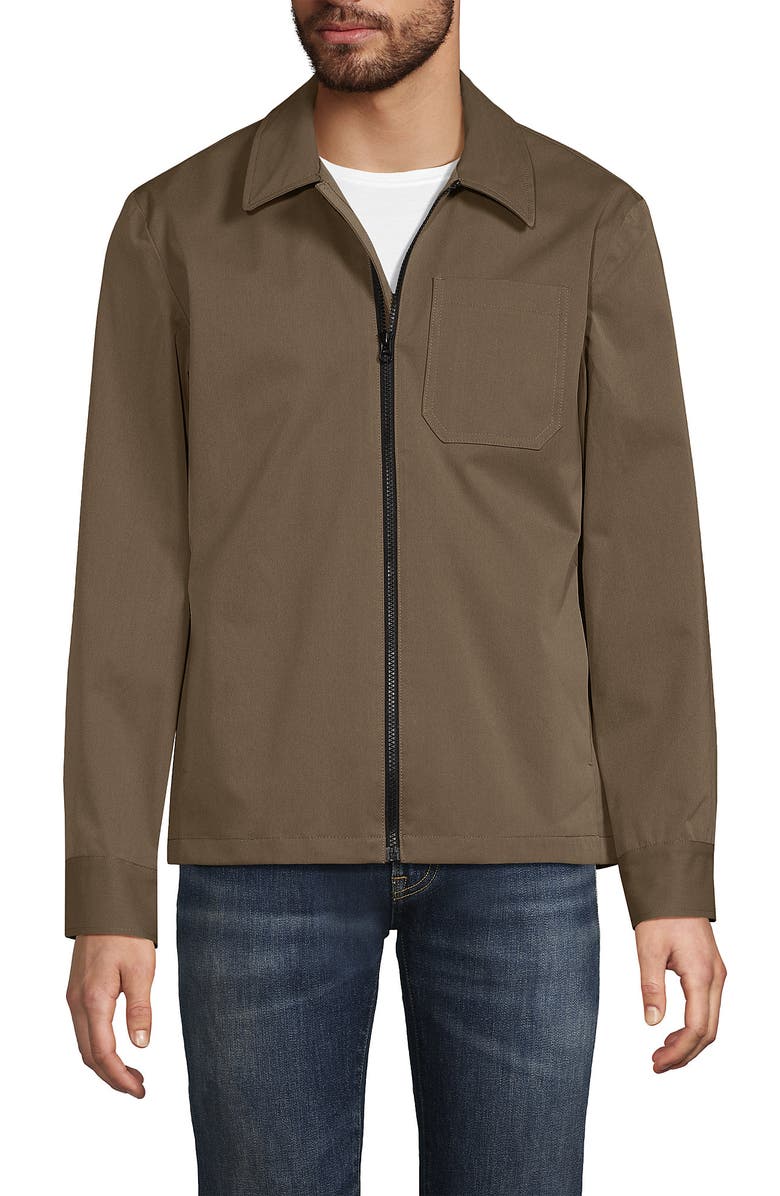 Lands' End Squall Mac Rain Jacket, Alternate, color, Vintage Taupe
