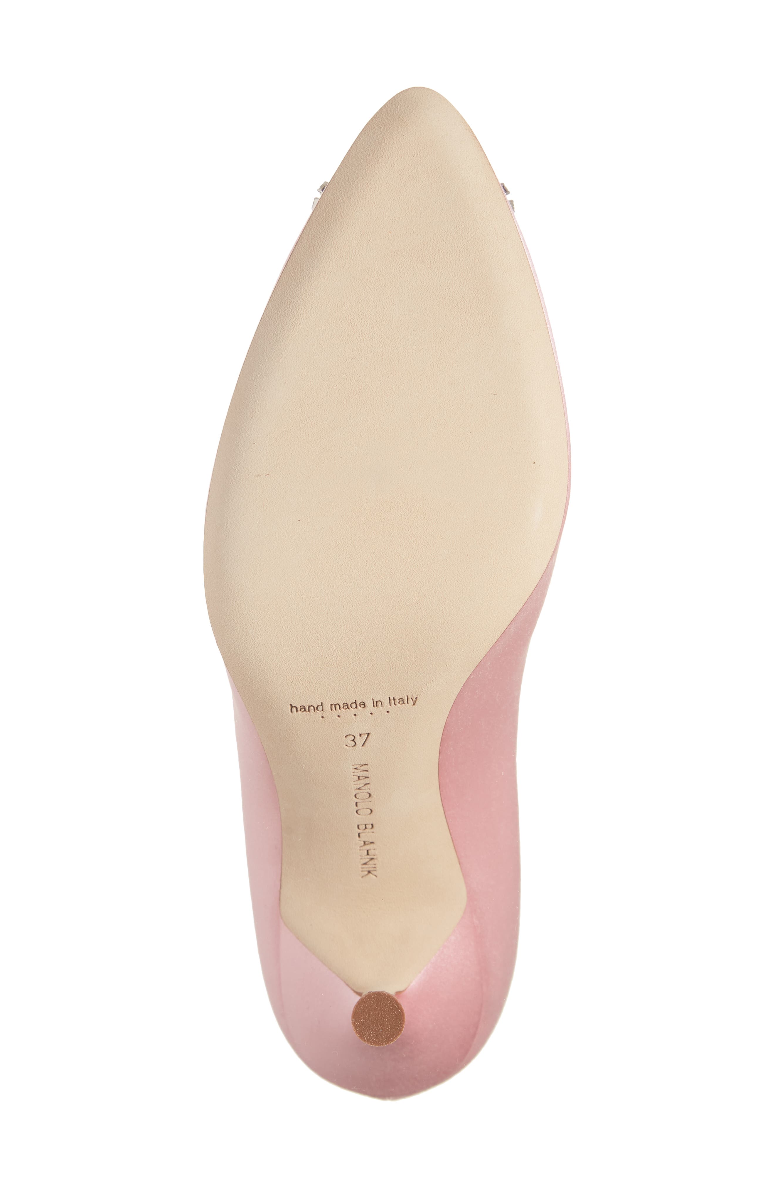 Manolo Blahnik Hangisi Embellished Buckle Pump, Alternate, color, 