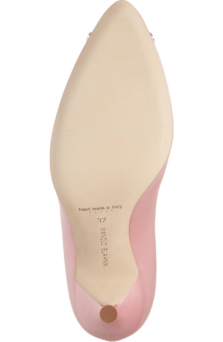 Manolo Blahnik Hangisi Embellished Buckle Pump, Alternate, color,