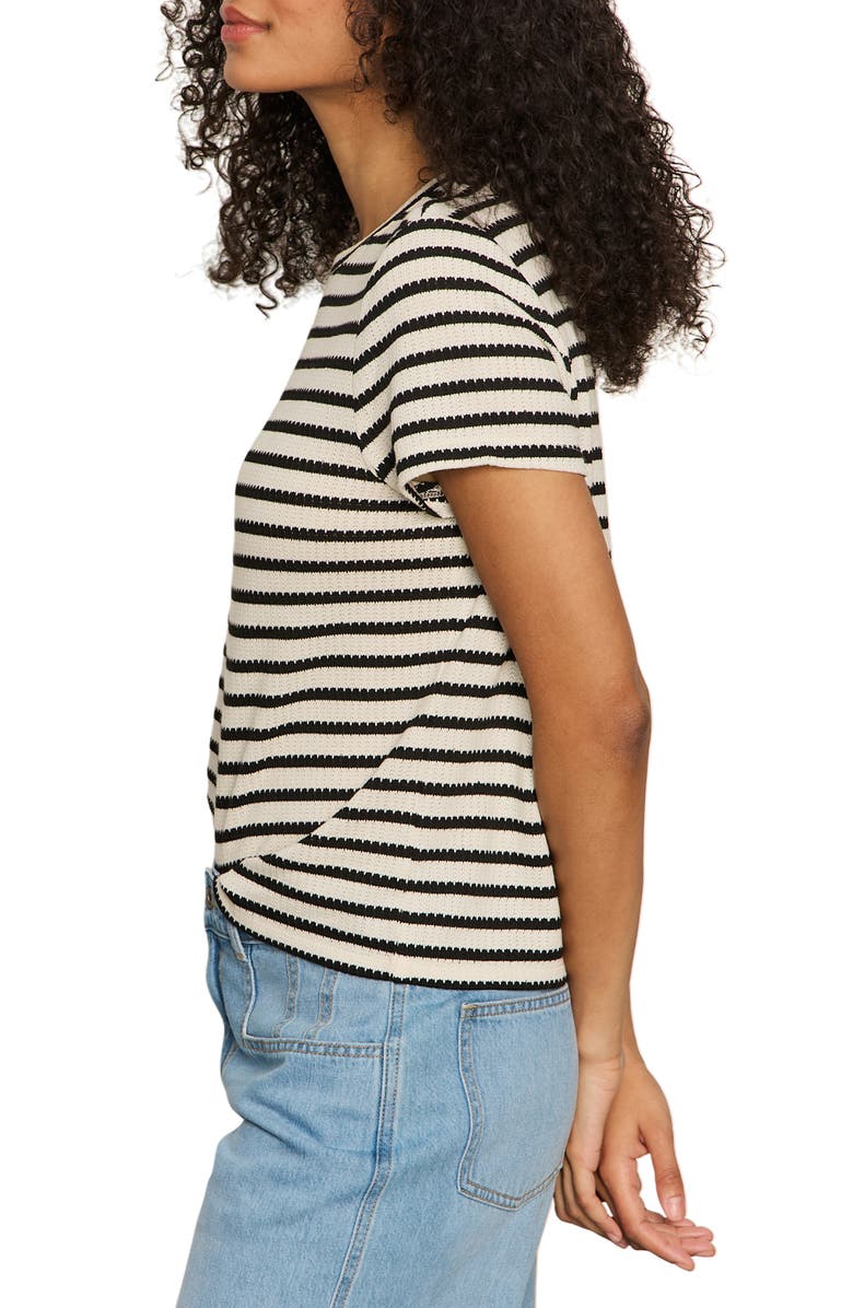 Sanctuary Perfect Texture Stripe Tee, Alternate, color, 