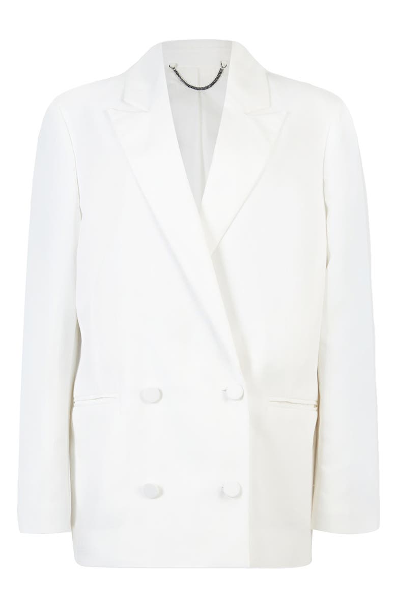 AllSaints Petra Double Breasted Blazer, Alternate, color, Off White
