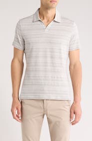 Robert Barakett Duval Stripe Johnny Collar Polo