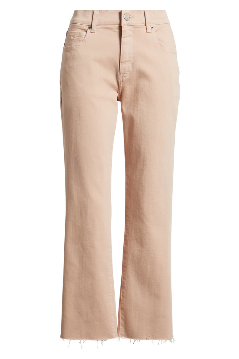 Mika High Waist Raw Hem Pants, Alternate, color, ASH ROSE