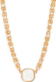 Nordstrom Faceted Stone Pendant Necklace