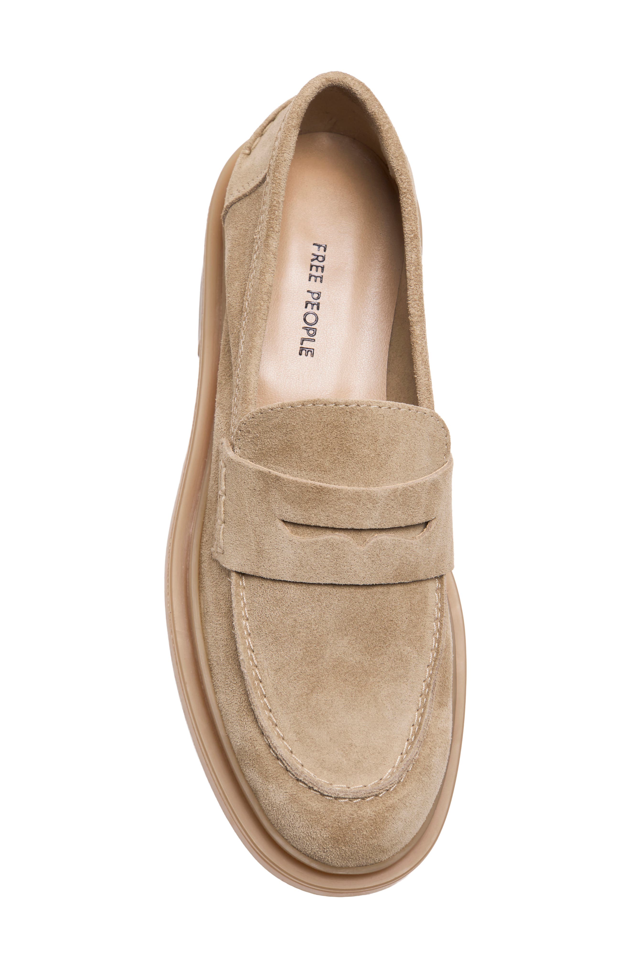 Lana Penny Loafer, Alternate, color, TAUPE SUEDE