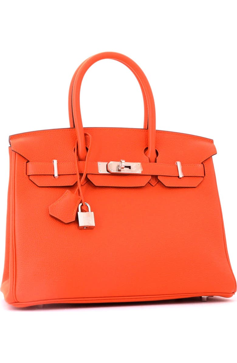 Pre-Owned Hermes Birkin Handbag Orange Togo with Palladium Hardware 30, Alternate, color, Feu