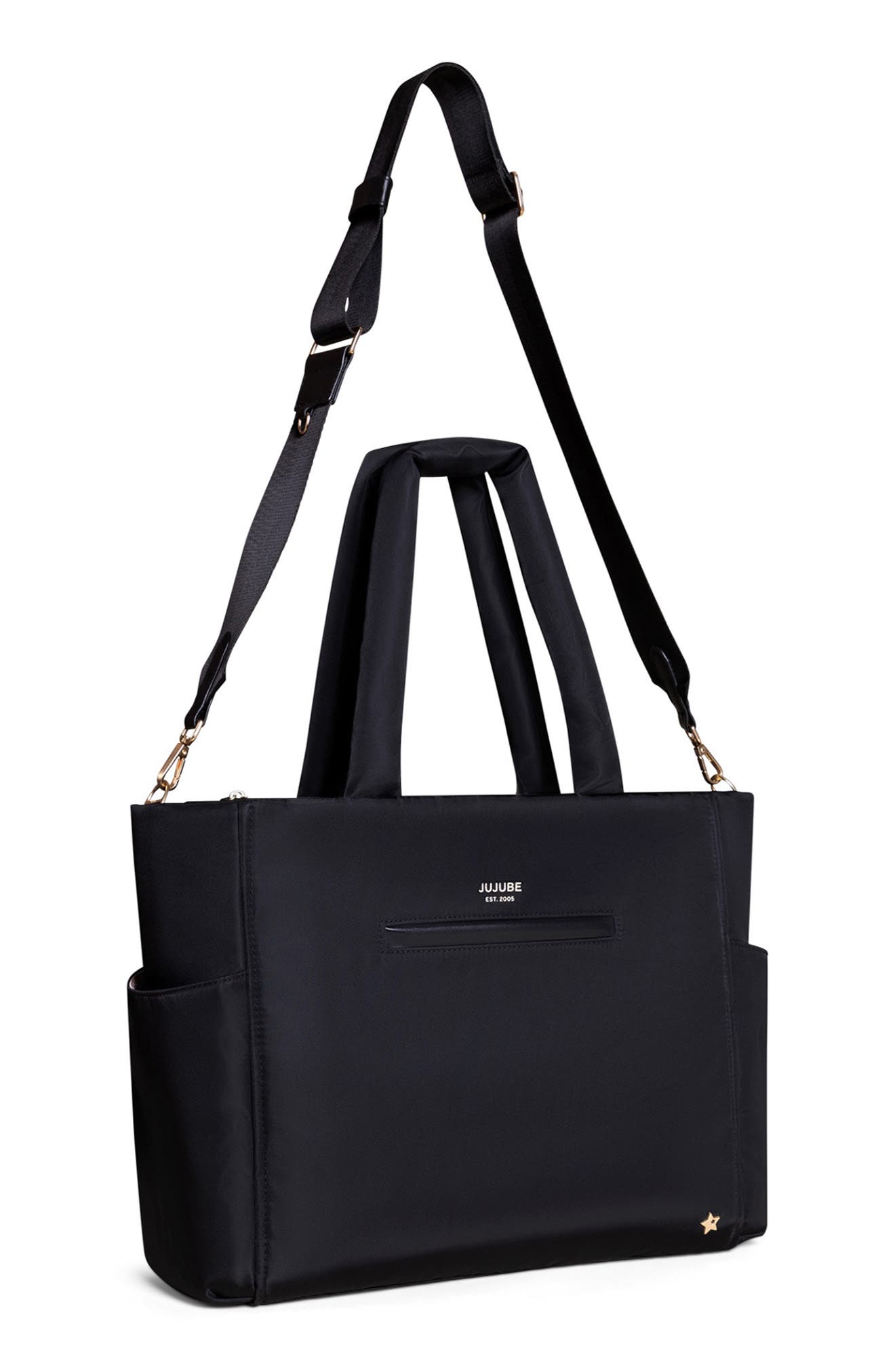 JuJuBe Utility Strap Diaper Tote, Alternate, color, Black