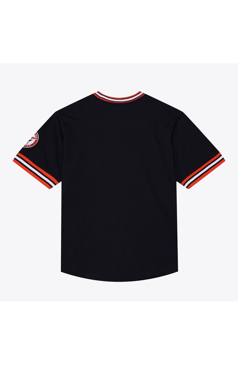 Mitchell & Ness Men's Mitchell & Ness Black Baltimore Orioles Wild Pitch Ringer T-Shirt, Alternate, color,