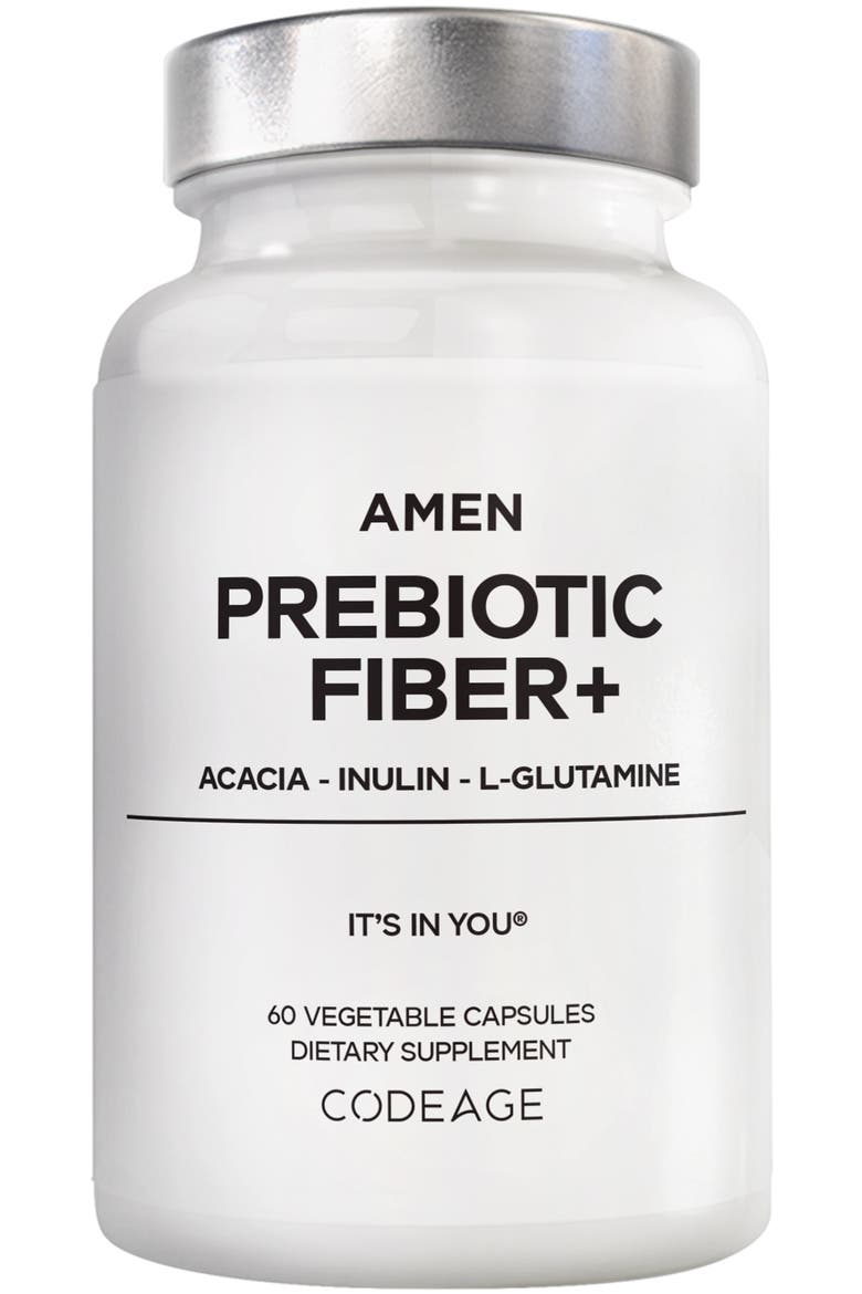 Prebiotic Fiber+, Organic Acacia Fiber & Chicory Inulin Supplement, Main, color, White