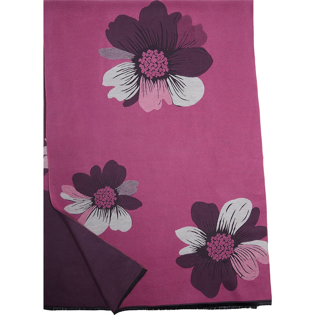 Saachi Floral Reversible Scarf In Yellow
