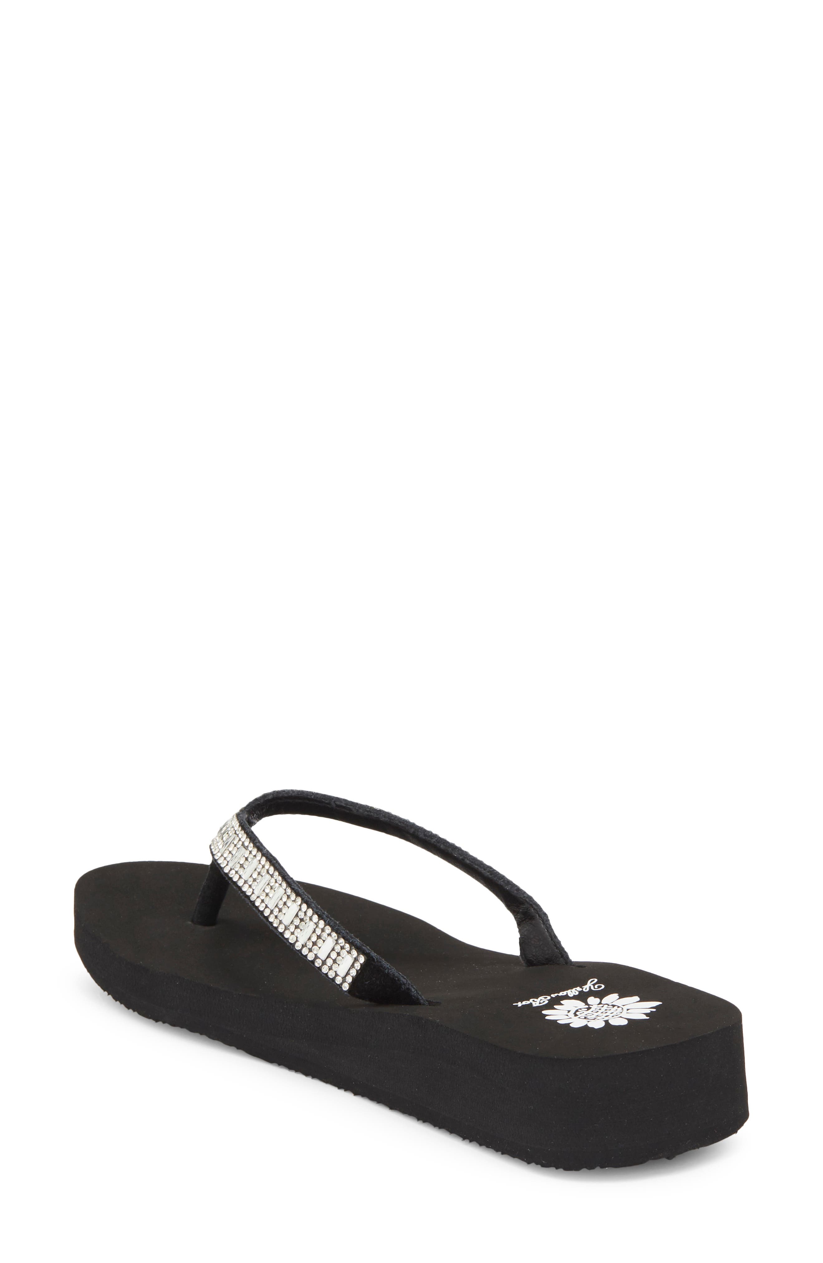 Zemily Embellished Flip Flop, Alternate, color, CLEAR