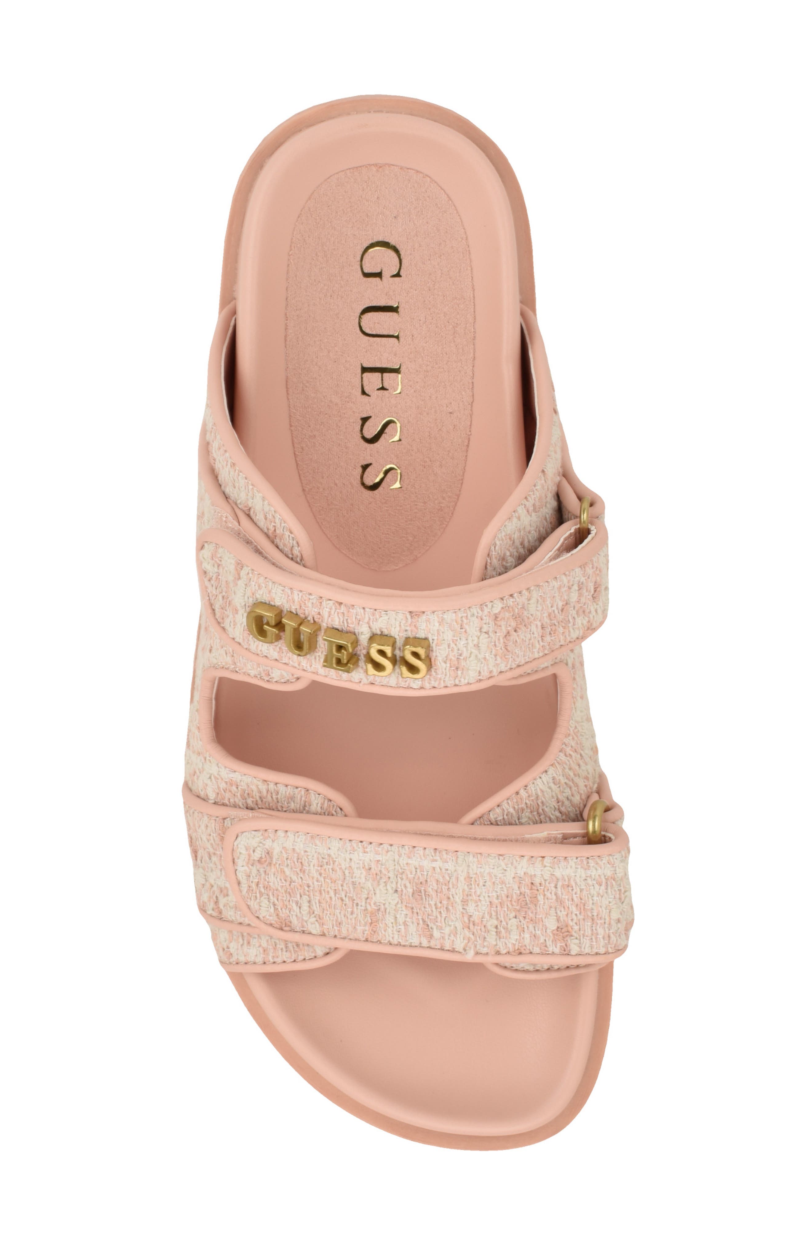 GUESS Fabulonn 2 Double Strap Sandals, Alternate, color, Pink