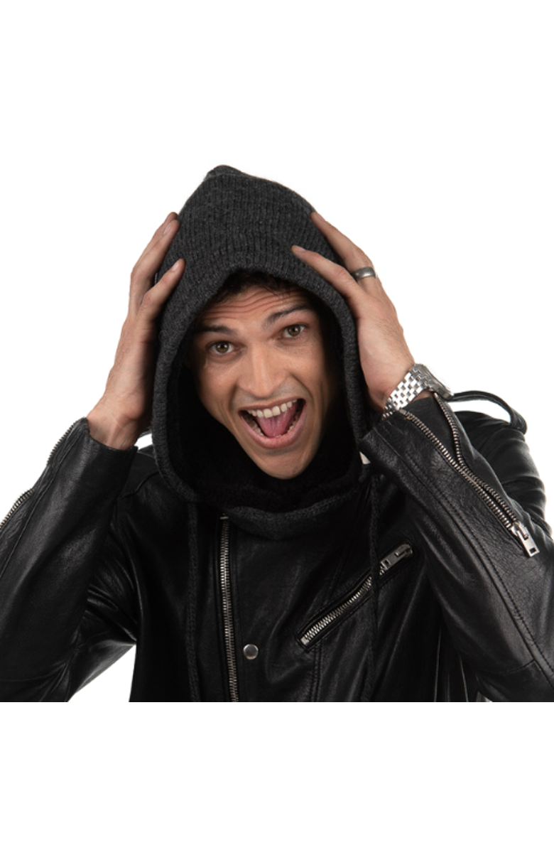 Nirvanna Designs Hero Hood, Alternate, color, Black