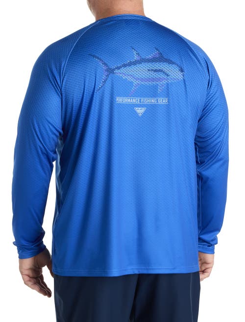 Shop Columbia Big & Tall Pfg Super Terminal Tackle Fish Fade Long-sleeve T-shirt