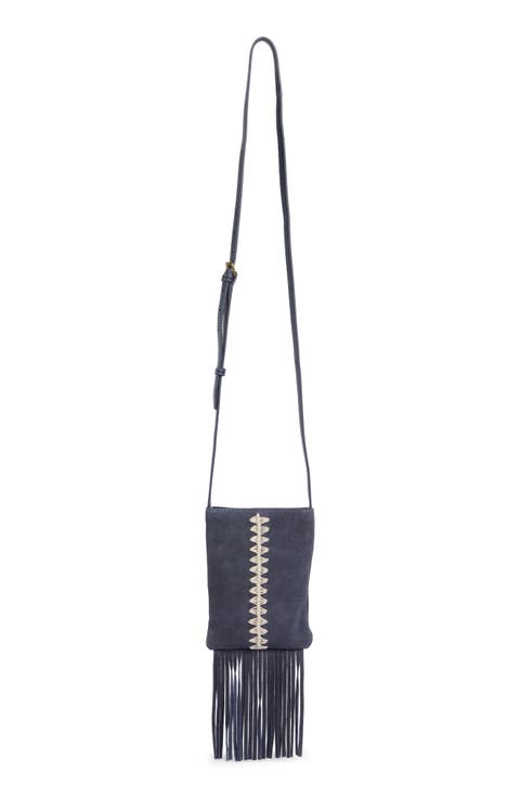 Rayy Fringe Leather Crossbody Bag