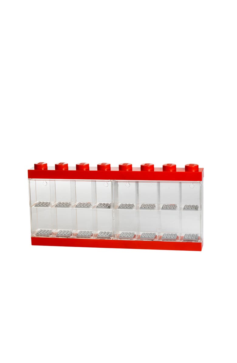 LEGO Minifigure Display Case, Main, color, Red