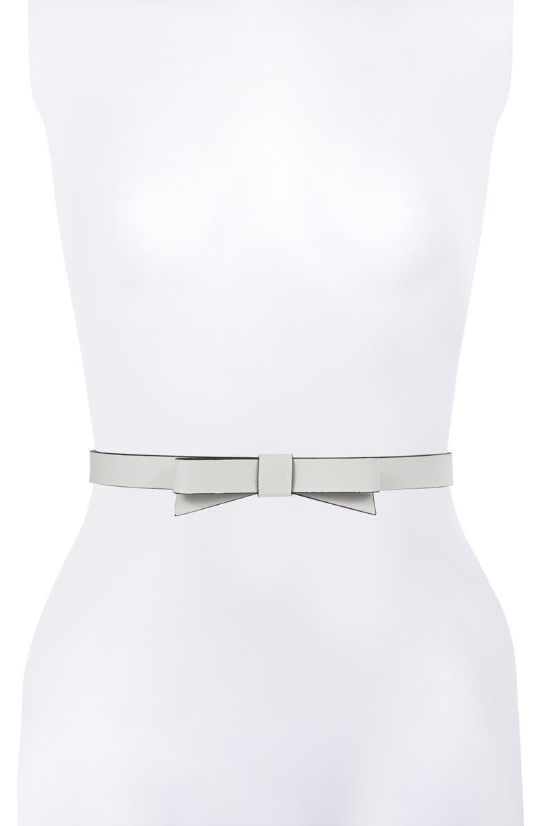 Kate Spade New York bow belt, Main, color, Parchment