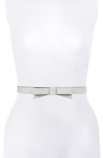 Kate Spade New York Bow Belt In White