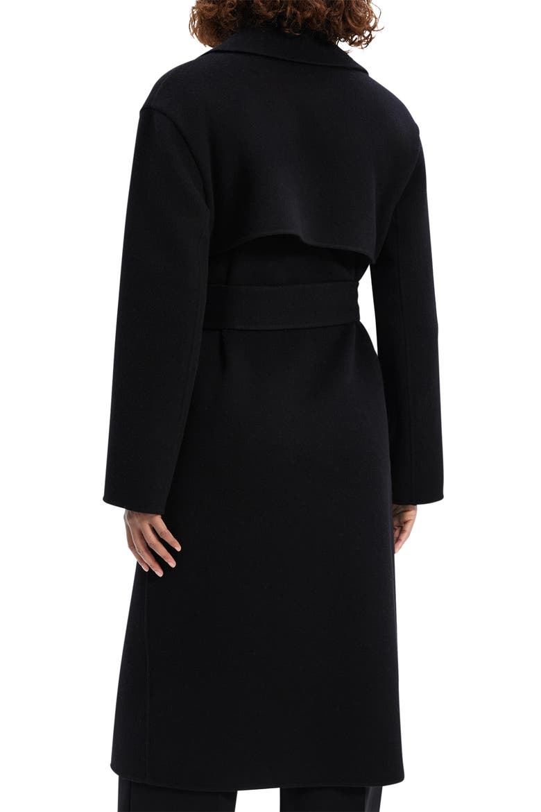 Wool Blend Trench Coat, Alternate, color, BLACK