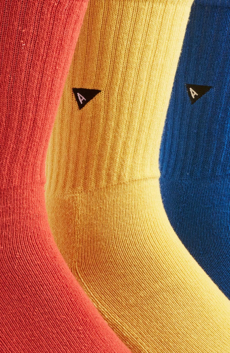 ARVIN GOODS 3-Pack Crew Socks, Alternate, color, Mix