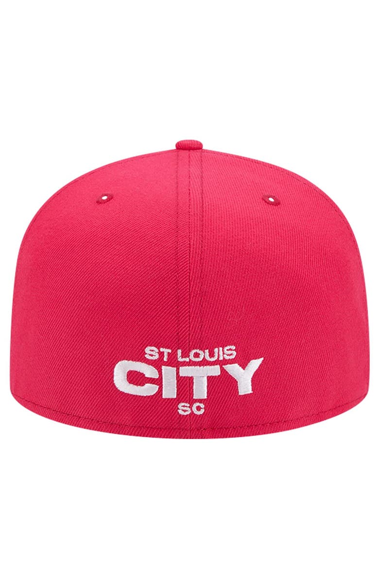 New Era Men's New Era White/Red St. Louis City SC 2024 Kick Off Collection 59FIFTY Fitted Hat, Alternate, color, 