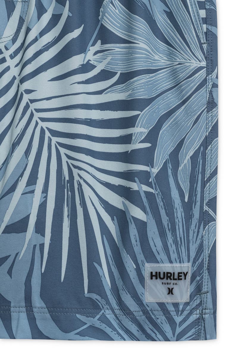 Hurley Tropic Ferns Volley Swim Trunks, Alternate, color, Hypnotic