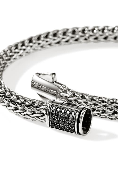 John Hardy Icon Bracelet, Sterling Silver, Pavé, 5mm In Metallic
