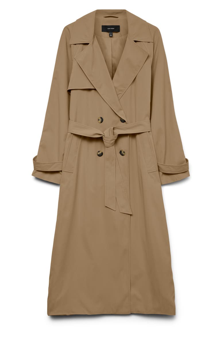 Tessa Trench Coat, Alternate, color, KELP