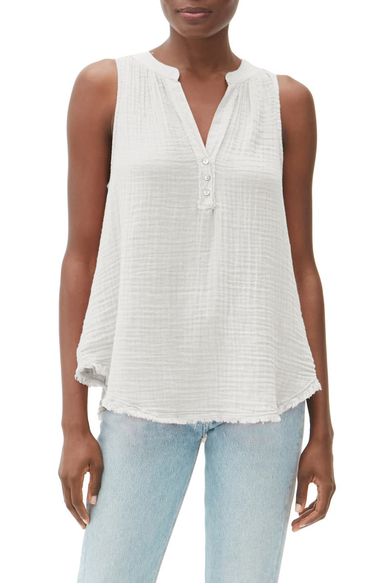 Michael Stars Heidi Cotton Gauze Tank Top, Main, color,