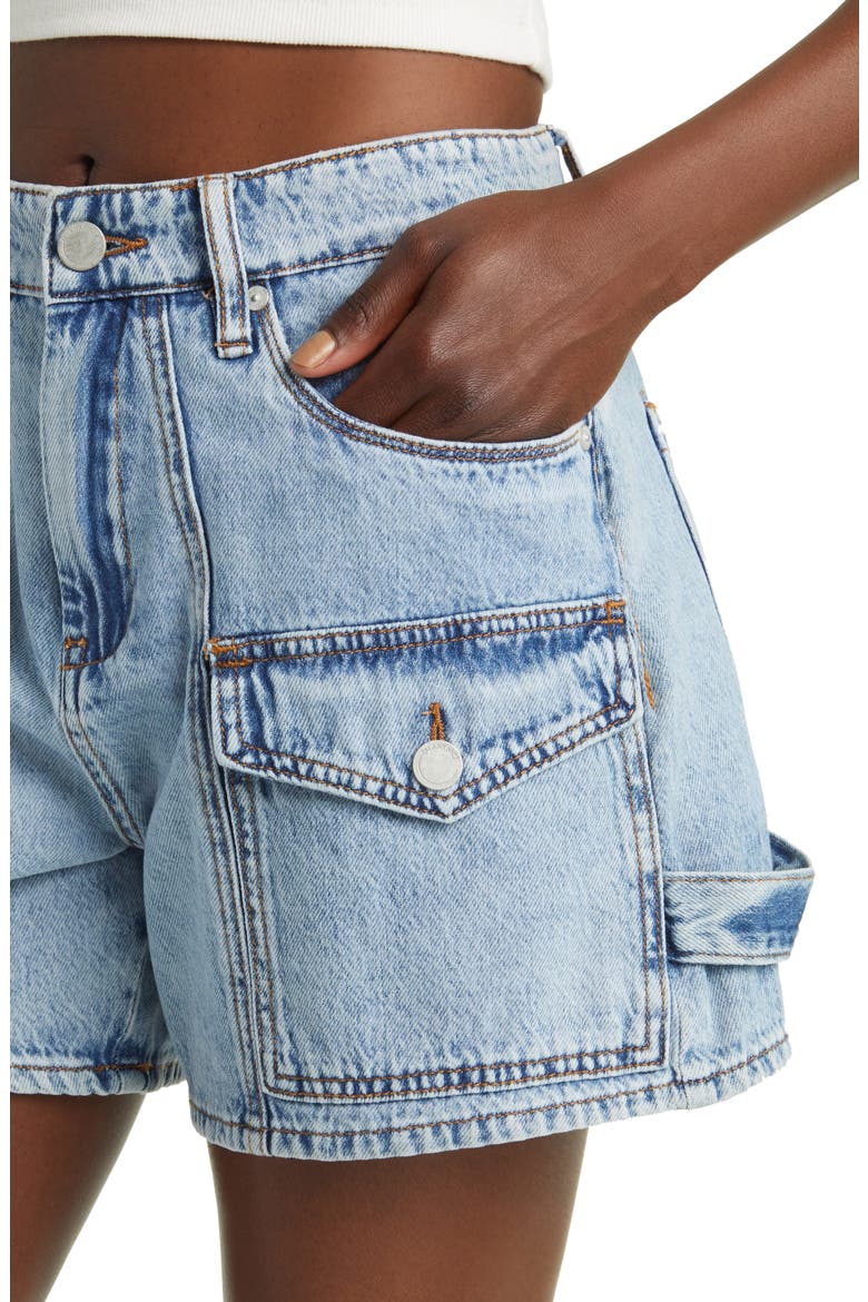 Carpenter Cargo Denim Shorts, Alternate, color, ALL HEART