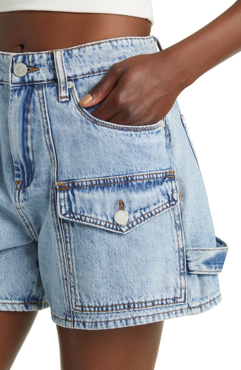 BLANKNYC Carpenter Cargo Denim Shorts, Alternate, color, 
