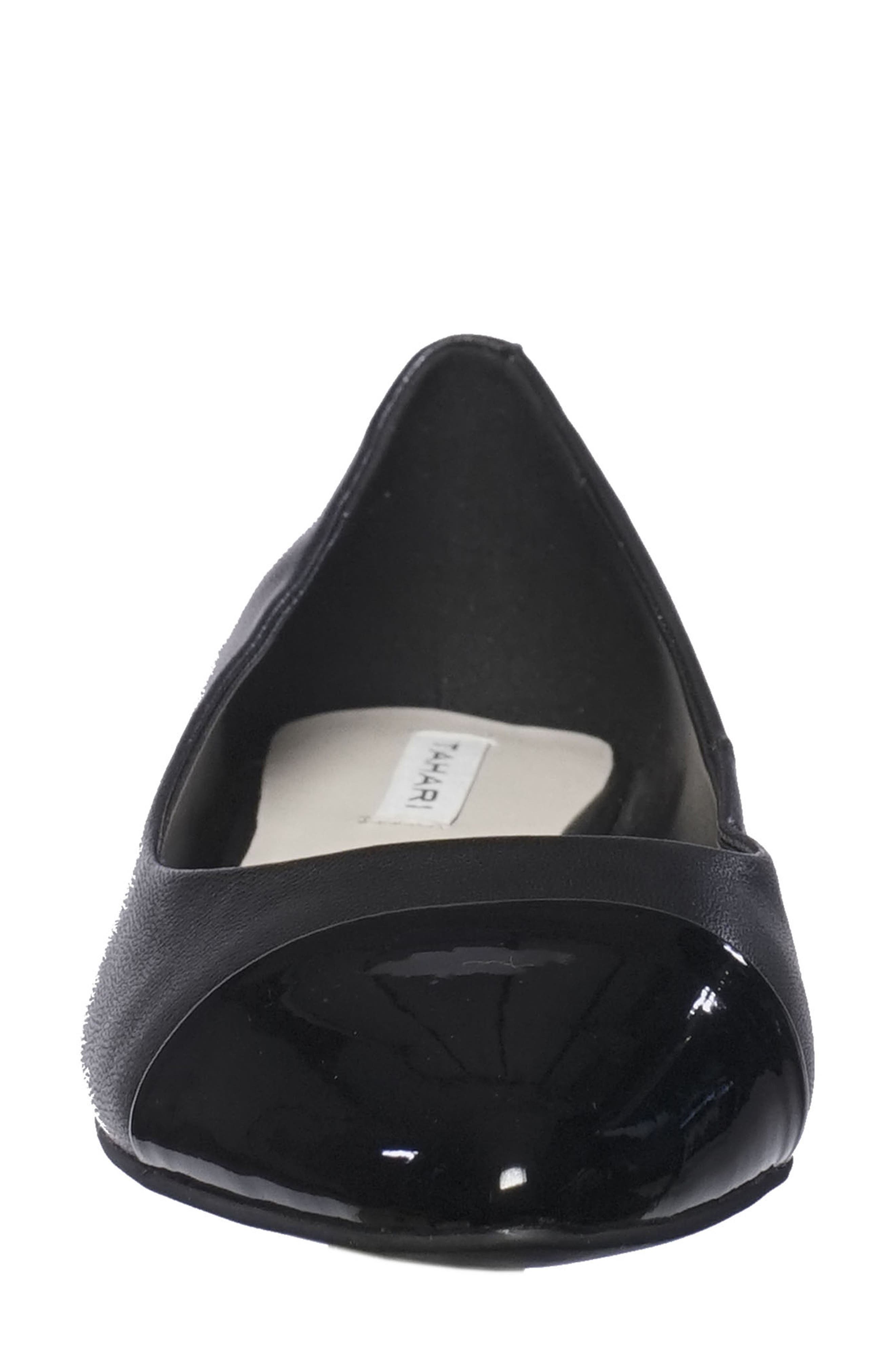 T Tahari Tahari Okalani Cap Toe Skimmer Flat, Alternate, color, 