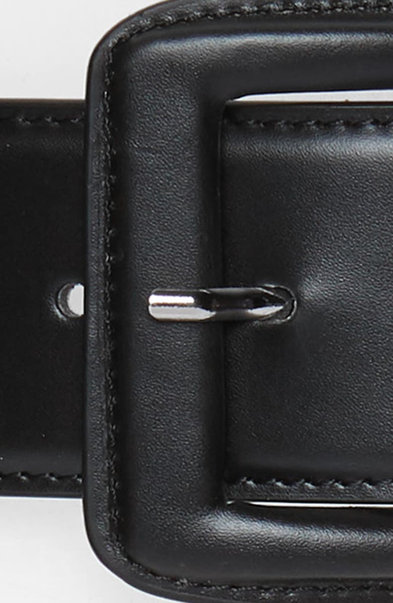 Halogen<sup>®</sup> Faux Leather Stretch Belt, Alternate, color,