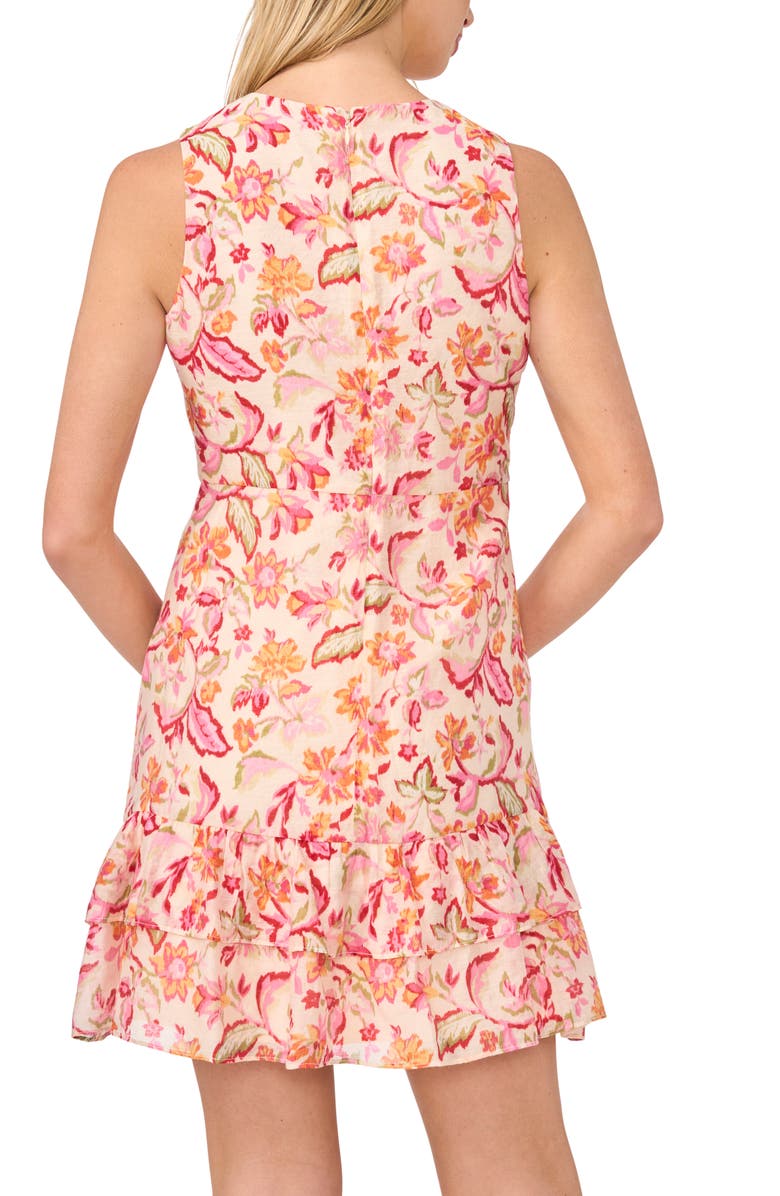 Halogen<sup>®</sup> Sleeveless Tiered Minidress, Alternate, color, Magenta