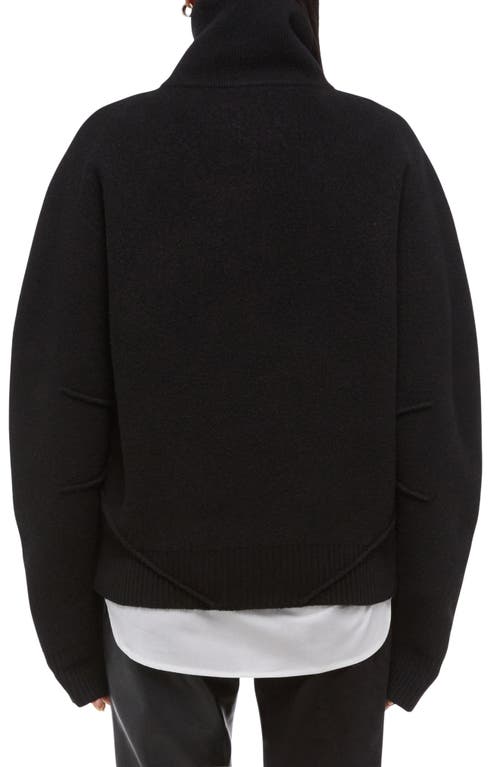 Helmut Lang Apex Quarter Zip Sweater In Black
