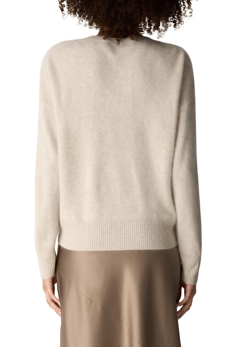 Cashmere Crewneck Sweater, Alternate, color, MAPLE OAT