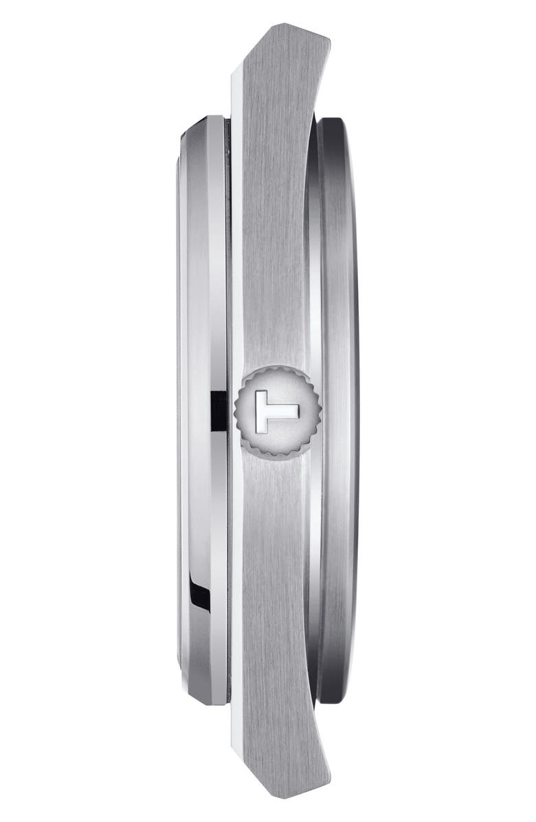 Tissot PRX Powermatic 80 Leather Strap Watch, 40mm, Alternate, color, Blue