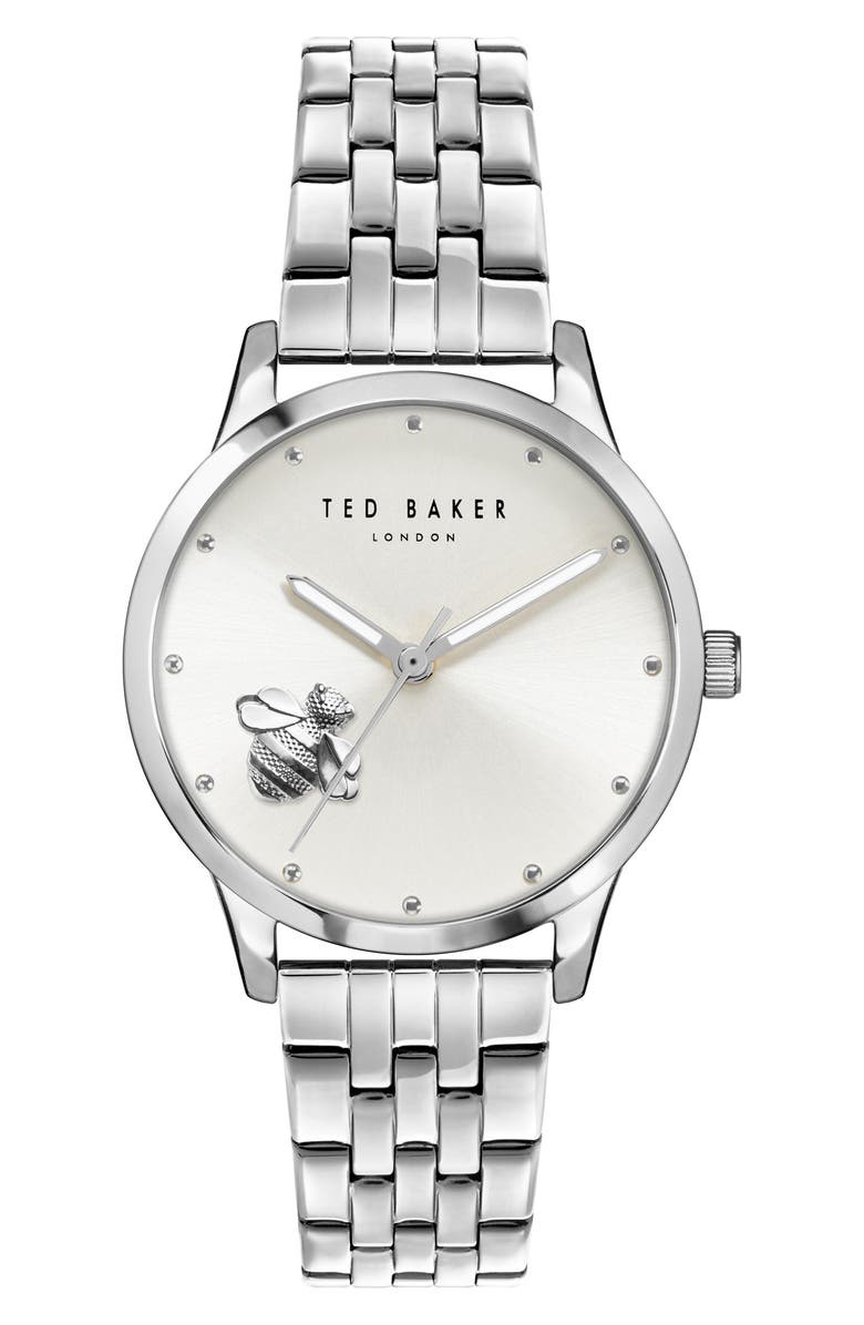 Ted Baker Fitzrovia Bumble Bee Bracelet Watch, 34mm, Main, color, 
